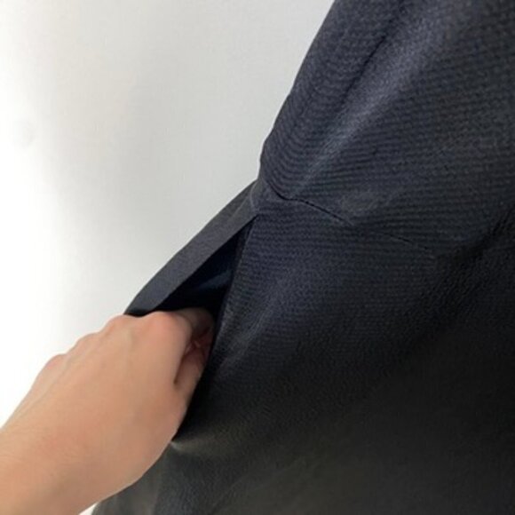 Everlane Satin Black Maxi Dress Womens Small Sleeveless V Neck Pockets - Picture 9 of 11